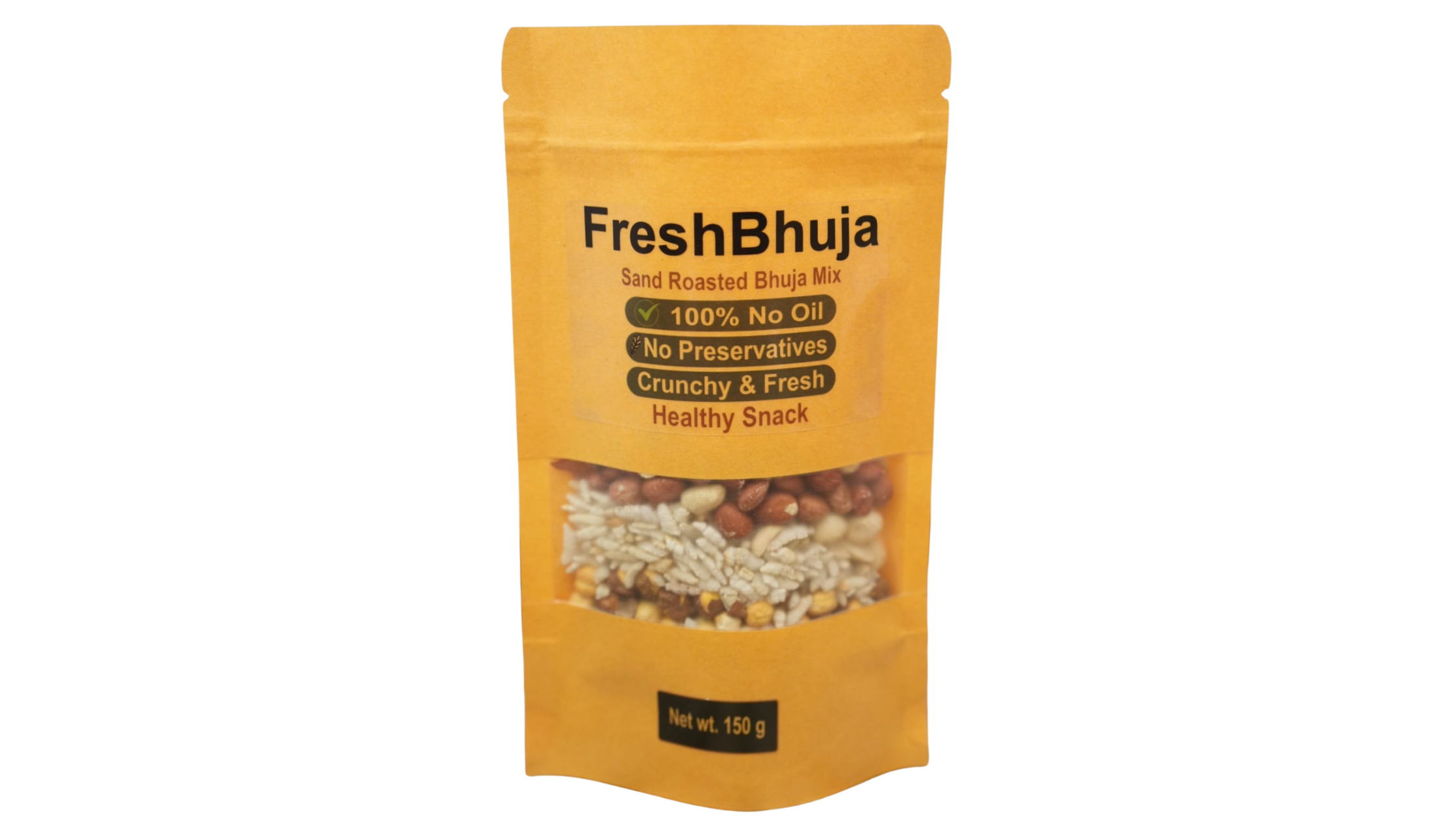 FreshBhuja Mix Roasted Snacks | Roasted Chickpeas, Peanuts & Chivda | No Oil, No Preservatives
