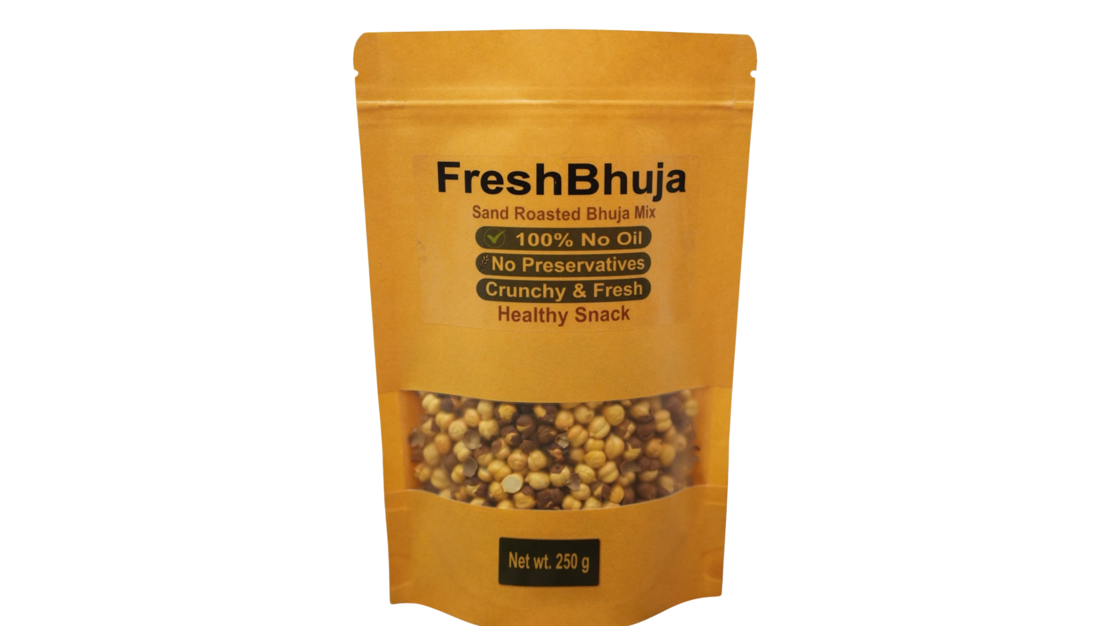 FreshBhuja Roasted Brown Chickpeas – High Protein, No Added Salt